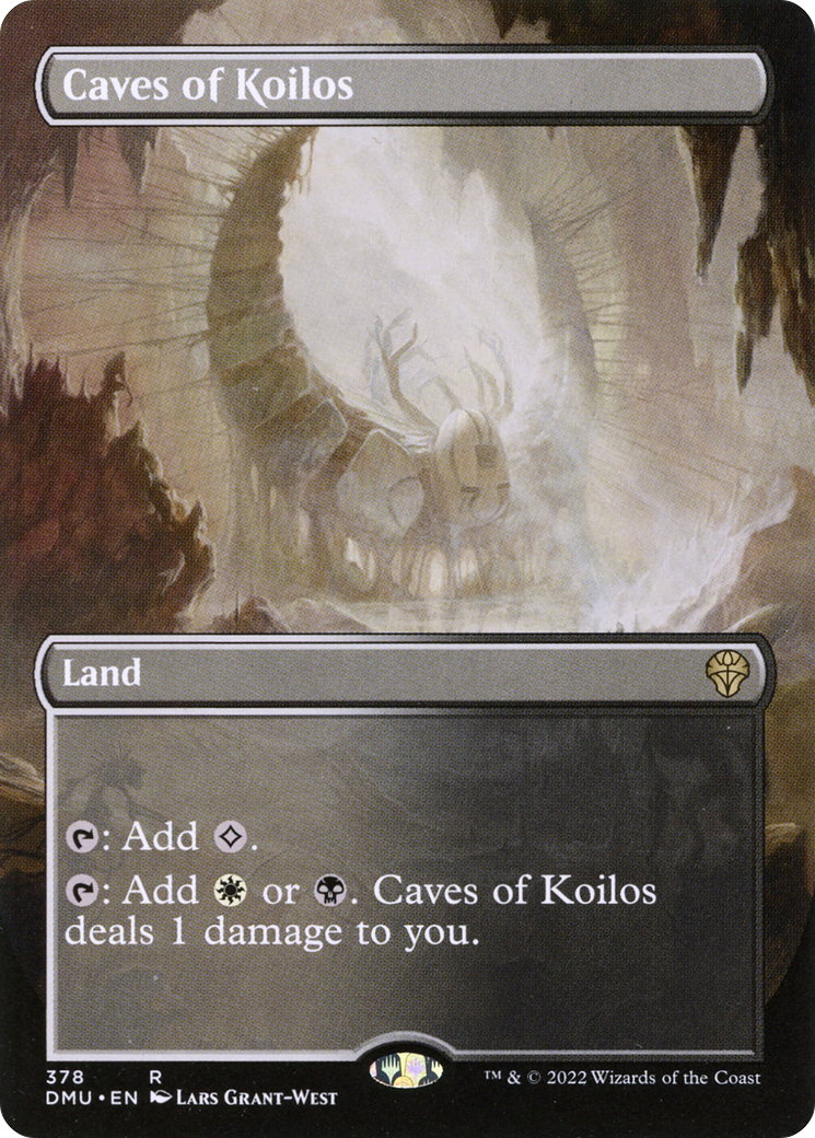 Caves of Koilos (DMU-378) - Dominaria United (Borderless) Foil - Premium MTG Single from Wizards of the Coast - Just $1.13! Shop now at Game Crave Tournament Store