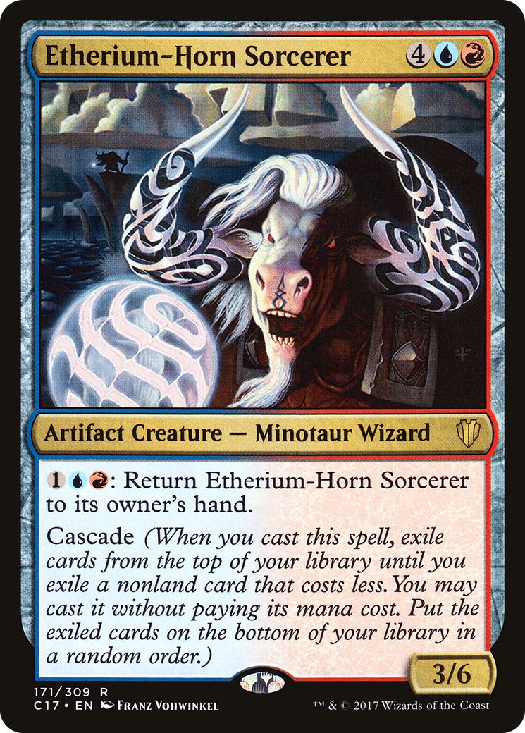 Etherium-Horn Sorcerer (C17-171) - Commander 2017 - Premium MTG Single from Wizards of the Coast - Just $0.08! Shop now at Game Crave Tournament Store