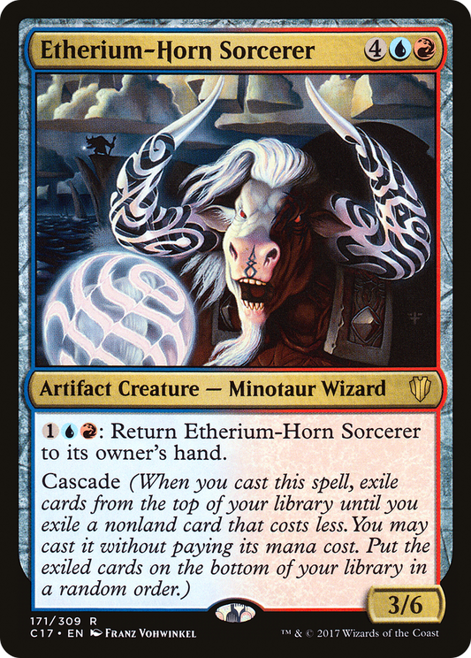 Etherium-Horn Sorcerer (C17-171) - Commander 2017 - Premium MTG Single from Wizards of the Coast - Just $0.08! Shop now at Game Crave Tournament Store