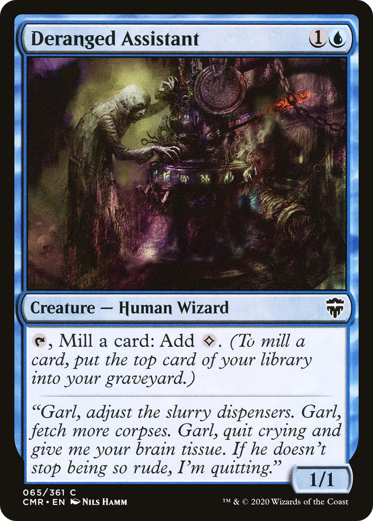 Deranged Assistant (CMR-065) - Commander Legends - Premium MTG Single from Wizards of the Coast - Just $0.08! Shop now at Game Crave Tournament Store