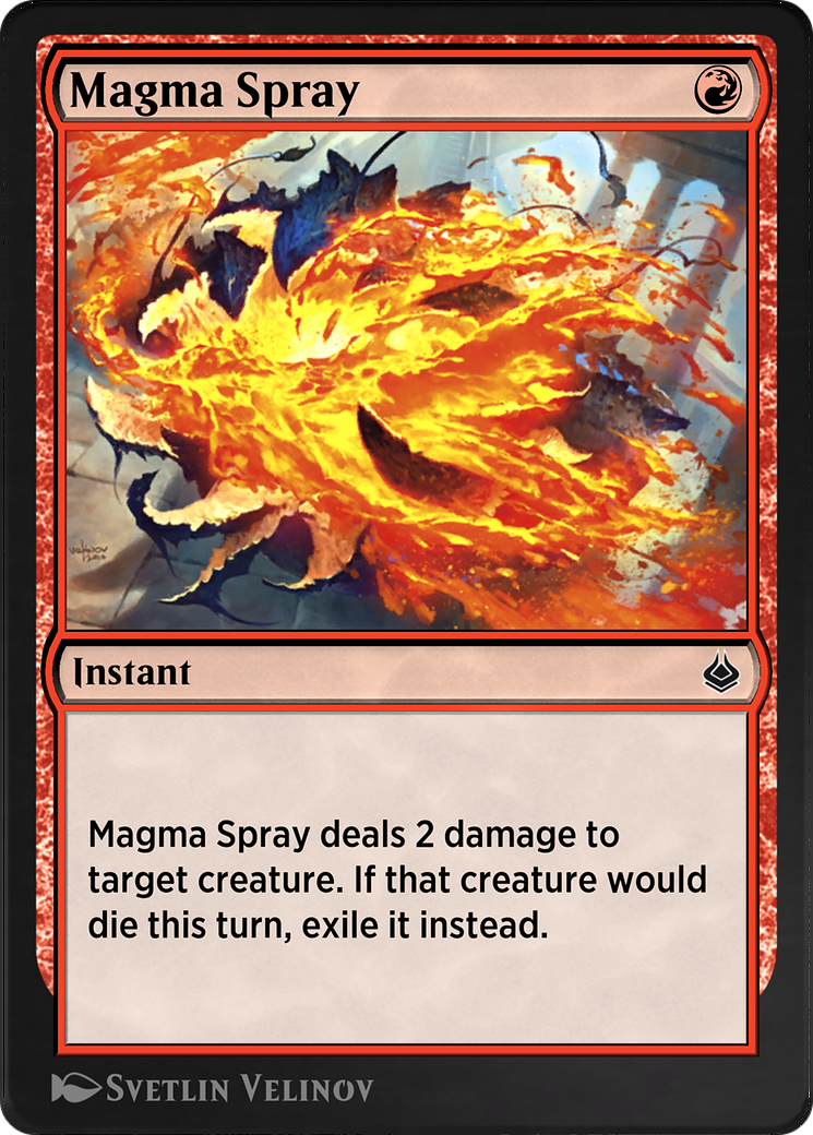 Magma Spray (AKR-164) - Amonkhet Remastered - Premium MTG Single from Wizards of the Coast - Just $0! Shop now at Game Crave Tournament Store