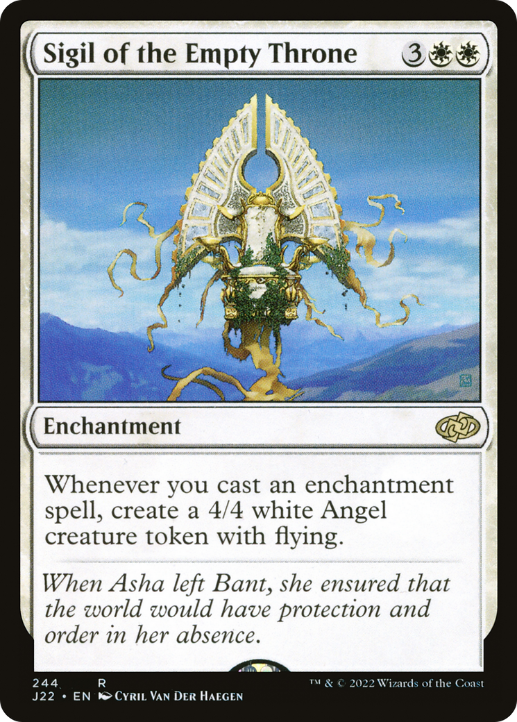 Sigil of the Empty Throne (J22-244) - Jumpstart 2022 - Premium MTG Single from Wizards of the Coast - Just $0.11! Shop now at Game Crave Tournament Store