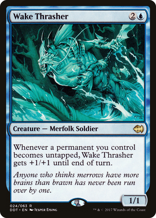 Wake Thrasher (DDT-024) - Duel Decks: Merfolk vs. Goblins - Premium MTG Single from Wizards of the Coast - Just $0.10! Shop now at Game Crave Tournament Store