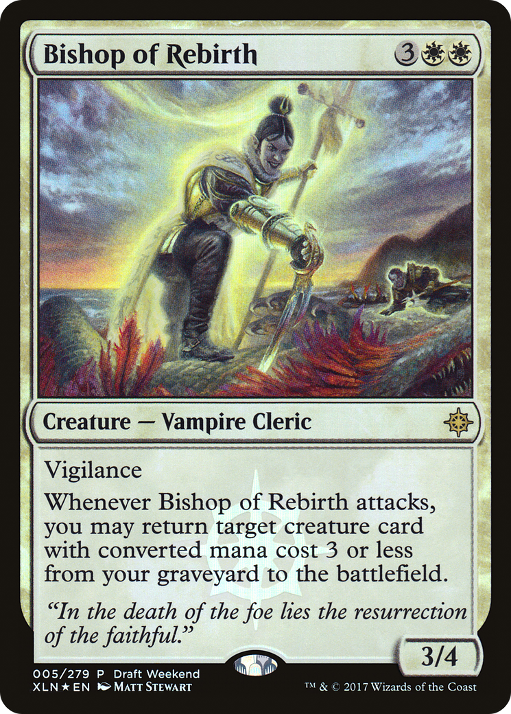 Bishop of Rebirth (PXLN-005) - Ixalan Promos Foil - Premium MTG Single from Wizards of the Coast - Just $0.09! Shop now at Game Crave Tournament Store