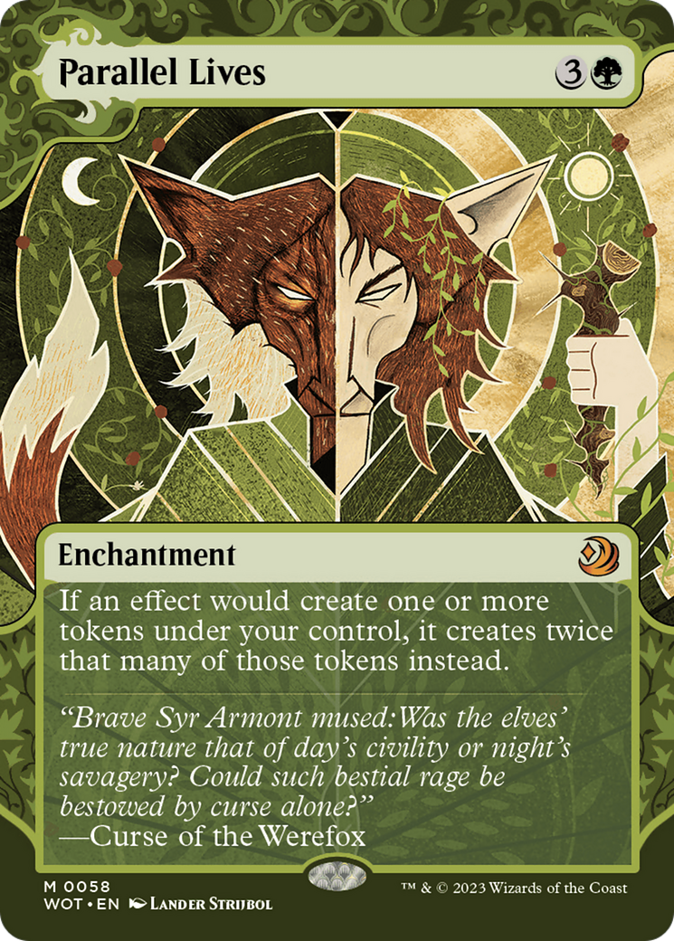 Parallel Lives (WOT-058) - Wilds of Eldraine: Enchanting Tales: (Showcase) (Borderless) Foil - Premium MTG Single from Wizards of the Coast - Just $9.12! Shop now at Game Crave Tournament Store