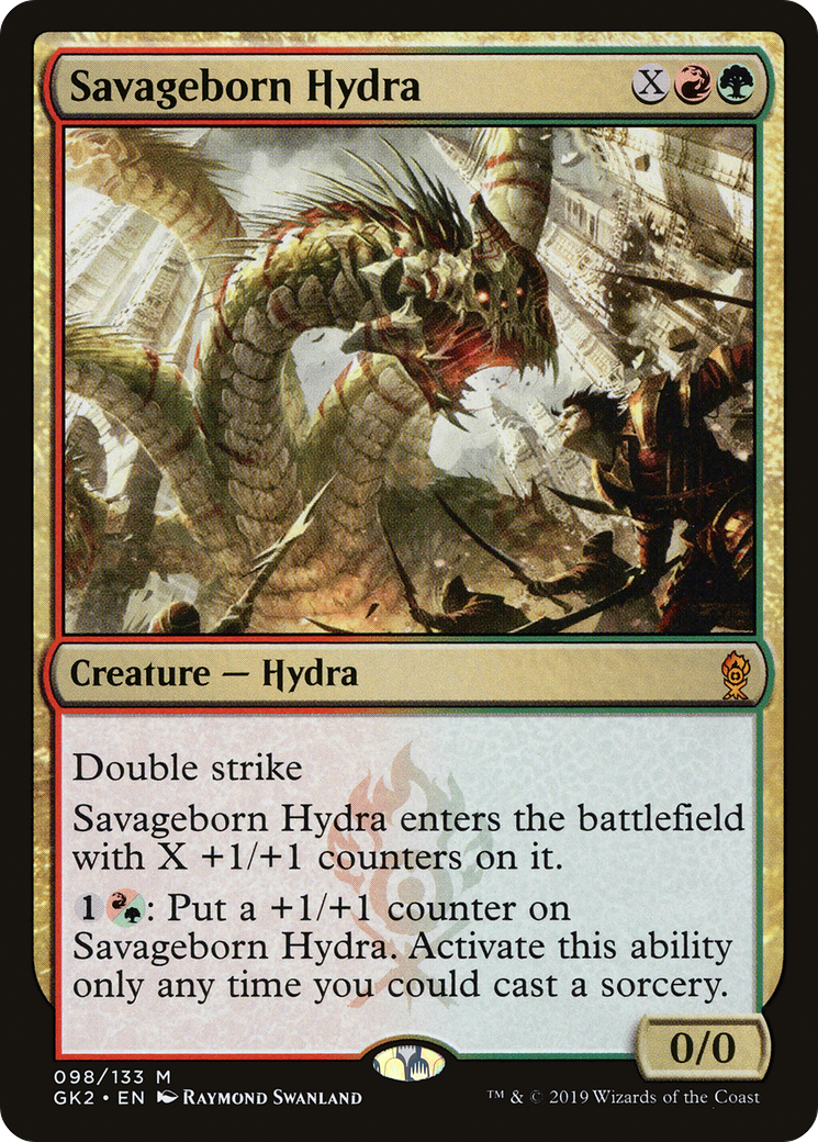 Savageborn Hydra (GK2-098) - RNA Guild Kit - Premium MTG Single from Wizards of the Coast - Just $0.12! Shop now at Game Crave Tournament Store