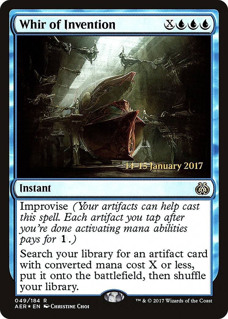 Whir of Invention (PAER-49S) - Aether Revolt Promos Foil - Premium MTG Single from Wizards of the Coast - Just $3.91! Shop now at Game Crave Tournament Store