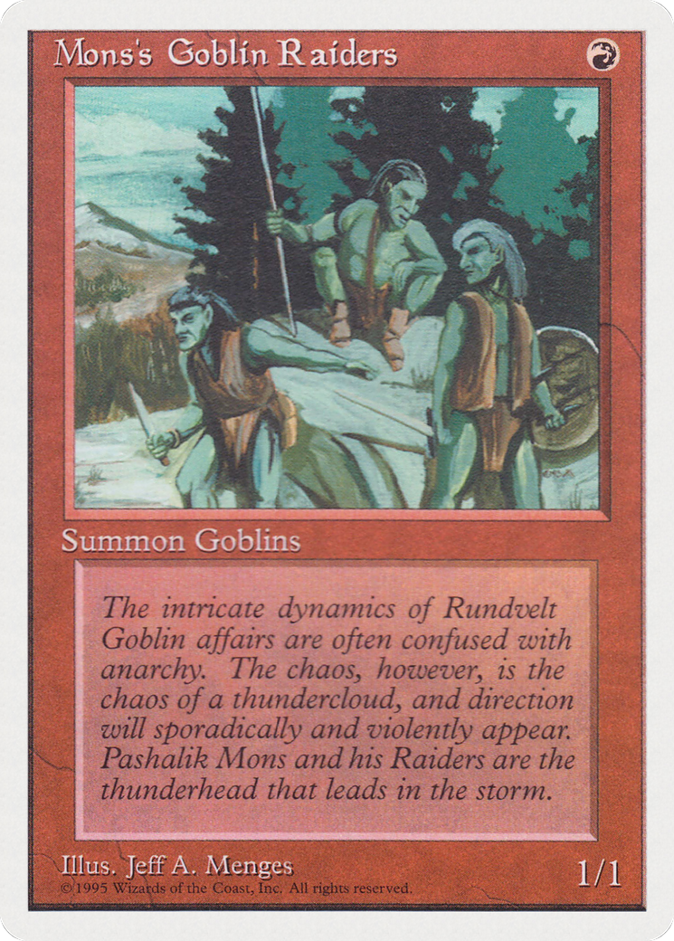 Mons's Goblin Raiders (RQS-034) - Rivals Quick Start Set - Premium MTG Single from Wizards of the Coast - Just $0! Shop now at Game Crave Tournament Store