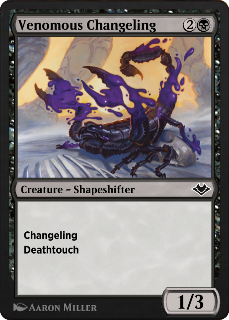 Venomous Changeling (J21-400) - Jumpstart: Historic Horizons - Premium MTG Single from Wizards of the Coast - Just $0! Shop now at Game Crave Tournament Store