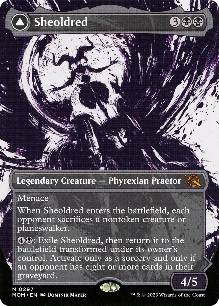 Sheoldred // The True Scriptures (MOM-297) - March of the Machine: (Showcase) (Borderless) Foil - Premium MTG Single from Wizards of the Coast - Just $4.63! Shop now at Game Crave Tournament Store