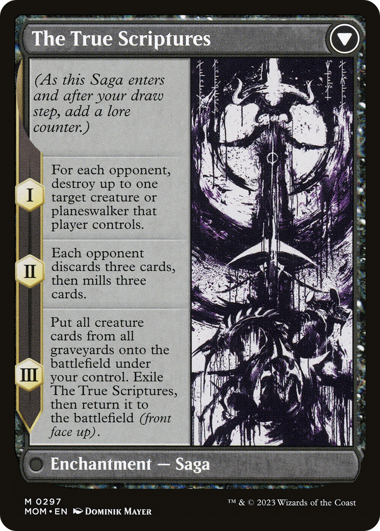Sheoldred // The True Scriptures (MOM-297) - March of the Machine: (Showcase) (Borderless) - Premium MTG Single from Wizards of the Coast - Just $4.11! Shop now at Game Crave Tournament Store