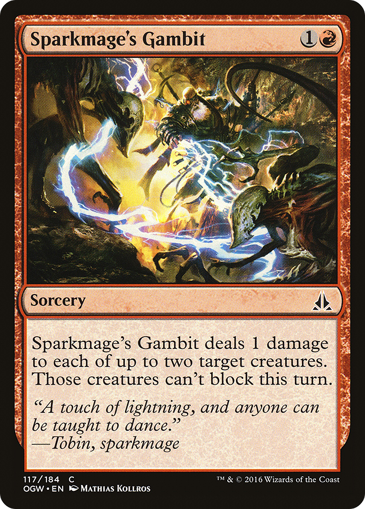 Sparkmage's Gambit (OGW-117) - Oath of the Gatewatch - Premium MTG Single from Wizards of the Coast - Just $0.08! Shop now at Game Crave Tournament Store