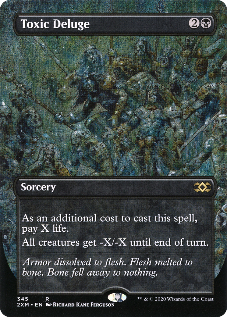 Toxic Deluge (2XM-345) - Double Masters (Borderless) - Premium MTG Single from Wizards of the Coast - Just $7.91! Shop now at Game Crave Tournament Store