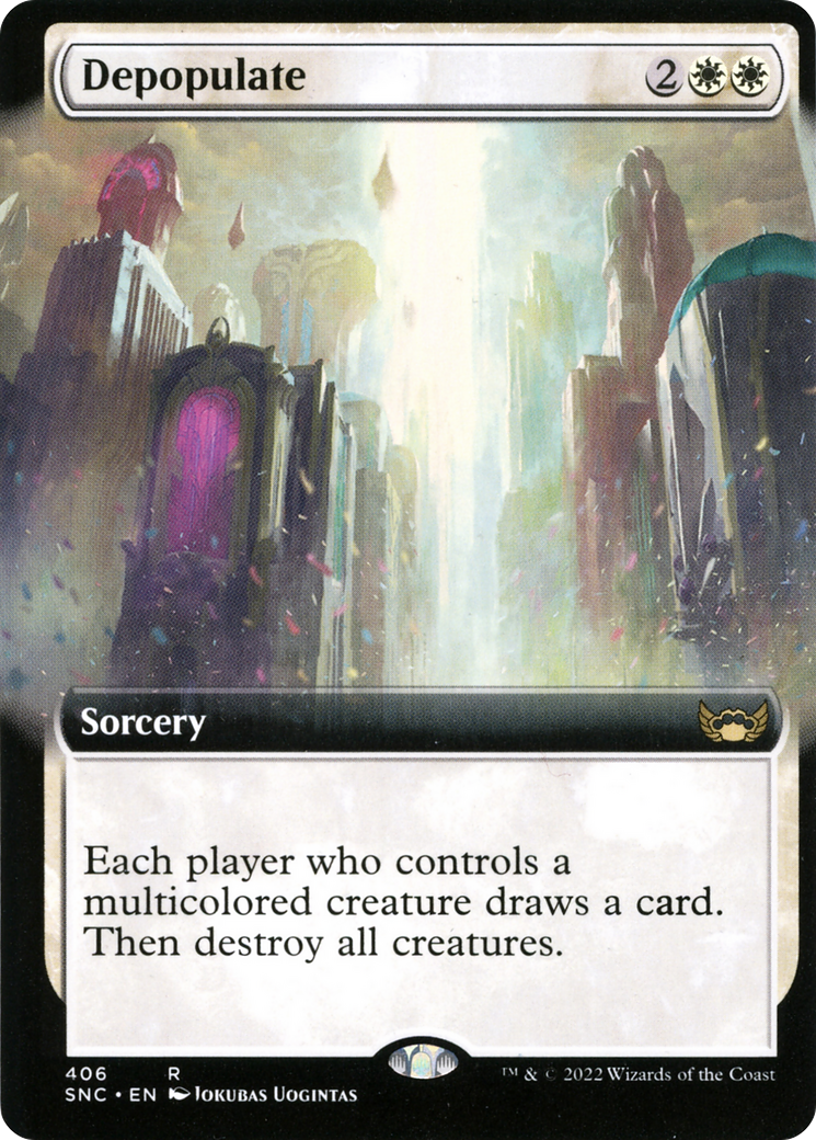 Depopulate (SNC-406) - Streets of New Capenna: (Extended Art) - Premium MTG Single from Wizards of the Coast - Just $0.08! Shop now at Game Crave Tournament Store
