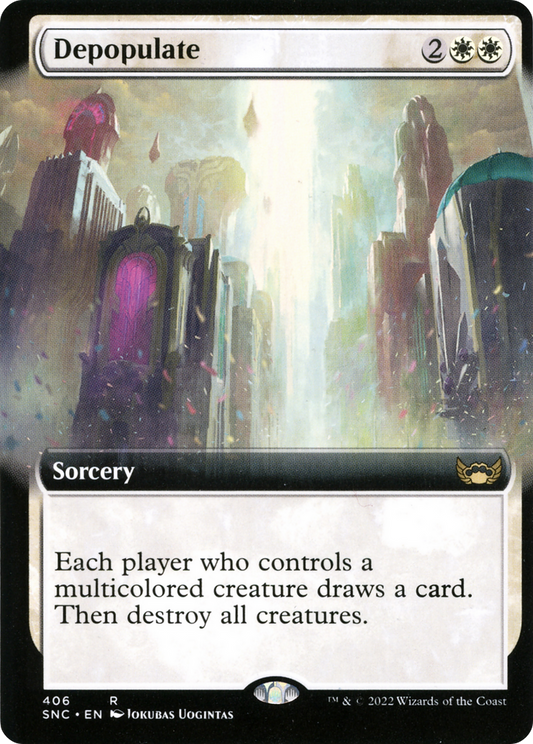 Depopulate (SNC-406) - Streets of New Capenna: (Extended Art) - Premium MTG Single from Wizards of the Coast - Just $0.08! Shop now at Game Crave Tournament Store