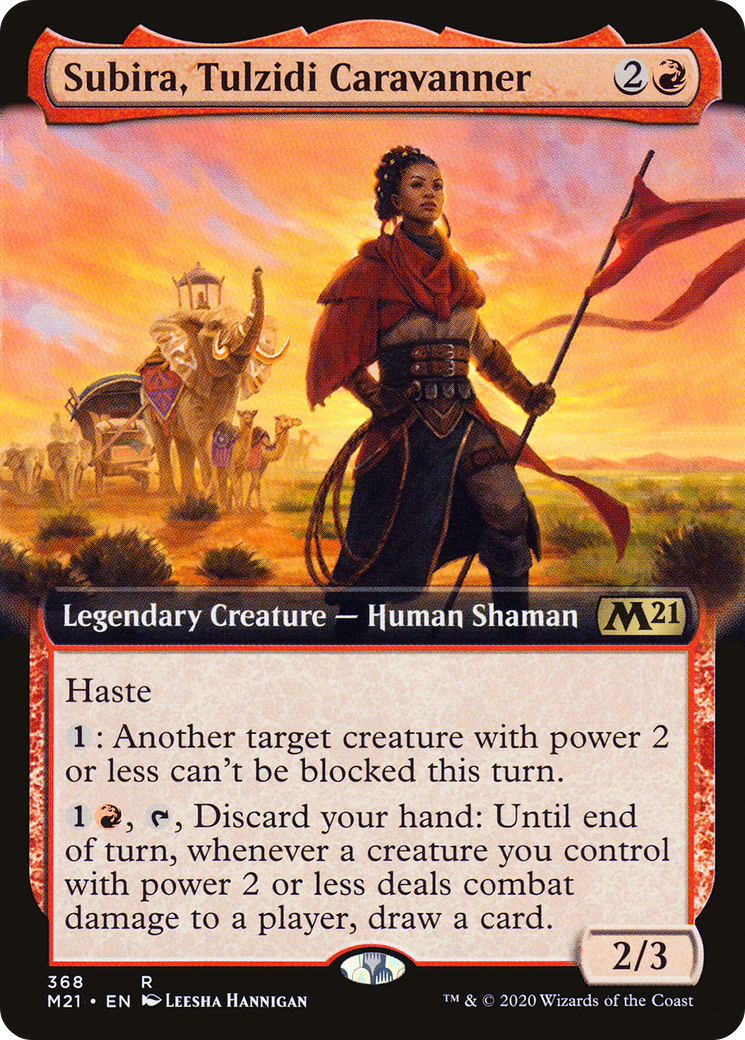 Subira, Tulzidi Caravanner (M21-368) - Core Set 2021: (Extended Art) - Premium MTG Single from Wizards of the Coast - Just $0.40! Shop now at Game Crave Tournament Store