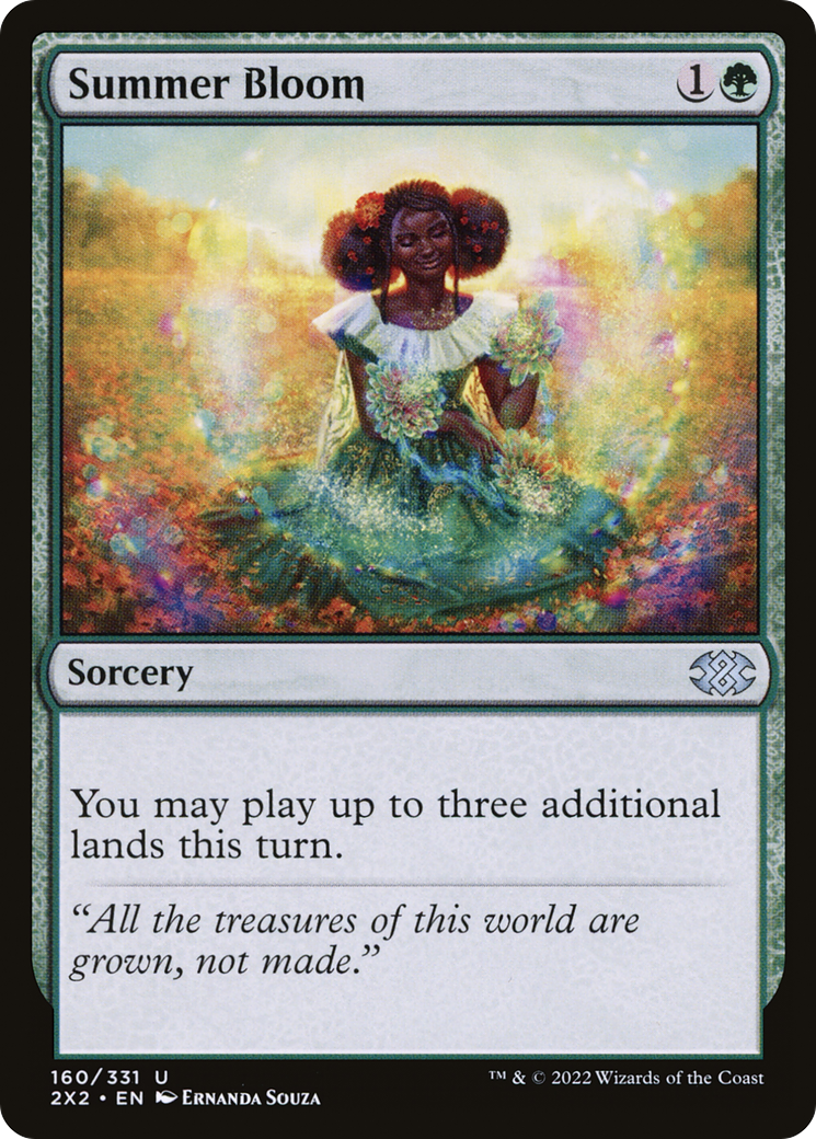 Summer Bloom (2X2-160) - Double Masters 2022 Foil - Premium MTG Single from Wizards of the Coast - Just $0.99! Shop now at Game Crave Tournament Store