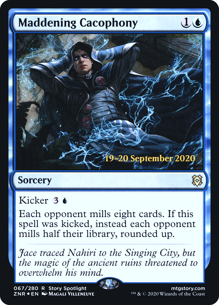Maddening Cacophony (PZNR-67S) - Zendikar Rising Promos Foil - Premium MTG Single from Wizards of the Coast - Just $6.03! Shop now at Game Crave Tournament Store
