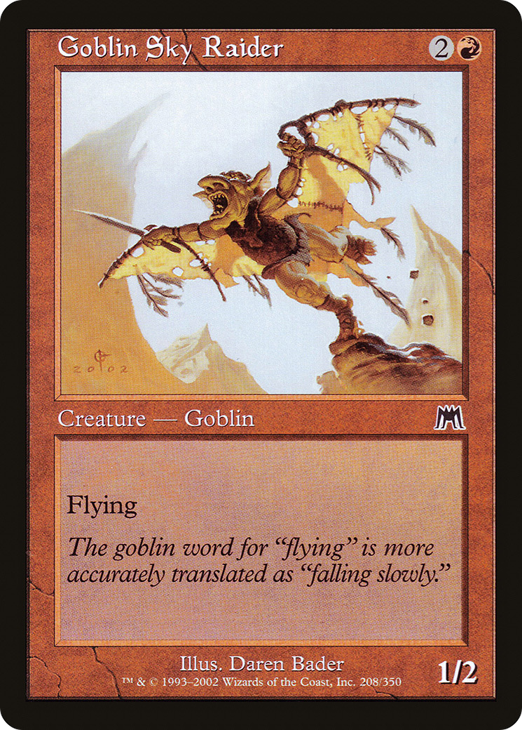 Goblin Sky Raider (ONS-208) - Onslaught - Premium MTG Single from Wizards of the Coast - Just $0.25! Shop now at Game Crave Tournament Store