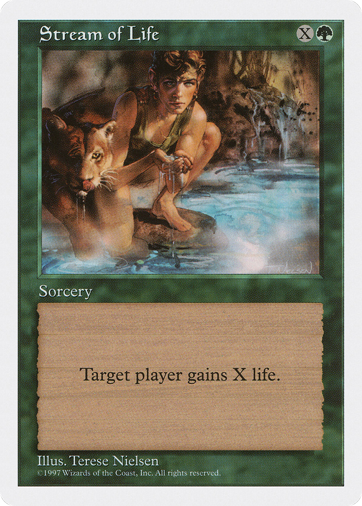 Stream of Life (5ED-328) - Fifth Edition - Premium MTG Single from Wizards of the Coast - Just $0.25! Shop now at Game Crave Tournament Store