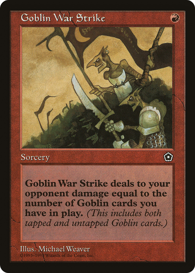 Goblin War Strike (P02-105) - Portal Second Age - Premium MTG Single from Wizards of the Coast - Just $2.47! Shop now at Game Crave Tournament Store
