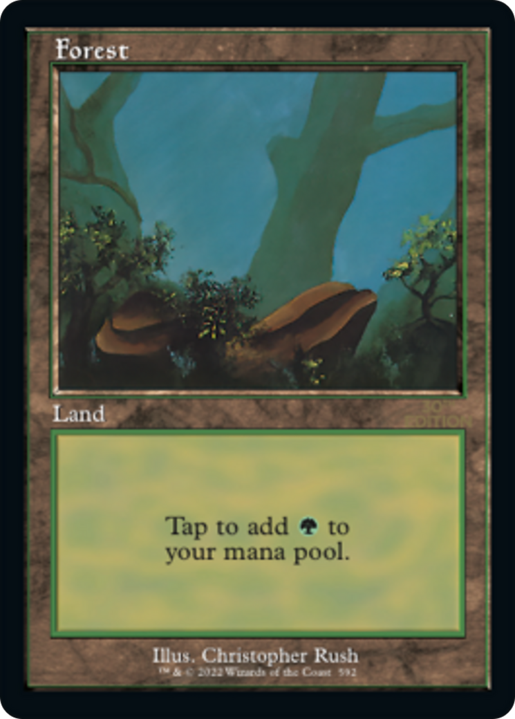 Forest (30A-592) - 30th Anniversary Edition - Premium MTG Single from Wizards of the Coast - Just $1.62! Shop now at Game Crave Tournament Store