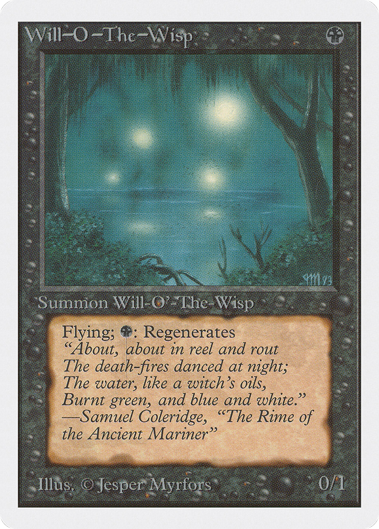 Will-o'-the-Wisp (2ED-136) - Unlimited Edition - Premium MTG Single from Wizards of the Coast - Just $7.54! Shop now at Game Crave Tournament Store