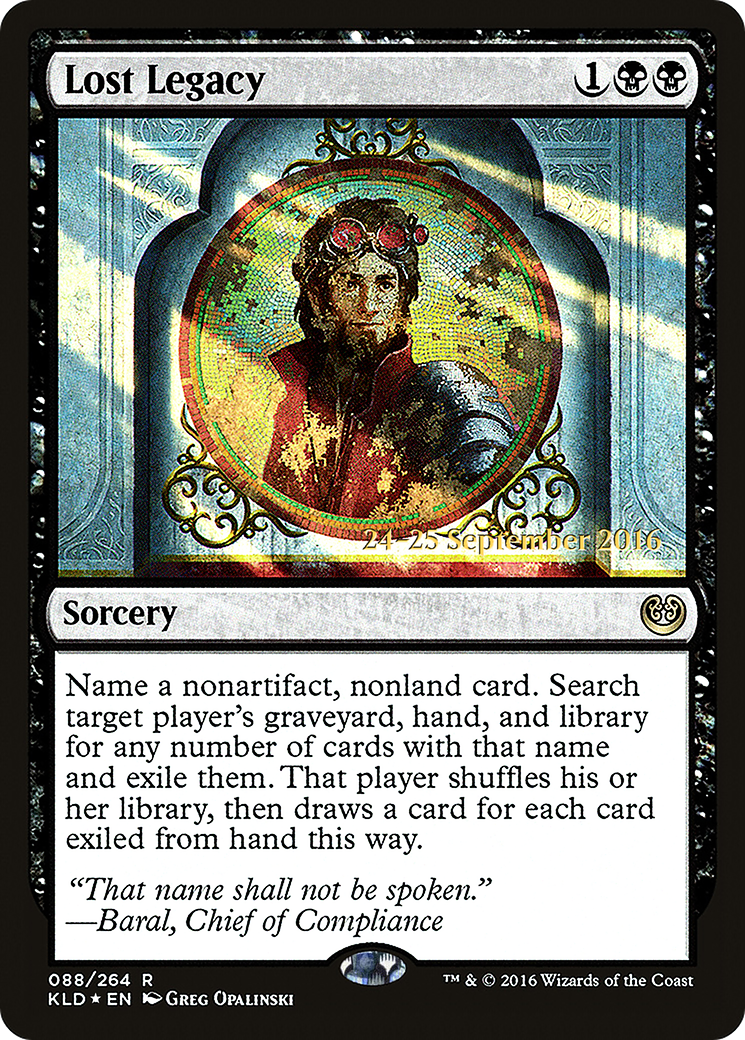 Lost Legacy (PKLD-88S) - Kaladesh Promos Foil - Premium MTG Single from Wizards of the Coast - Just $0.14! Shop now at Game Crave Tournament Store
