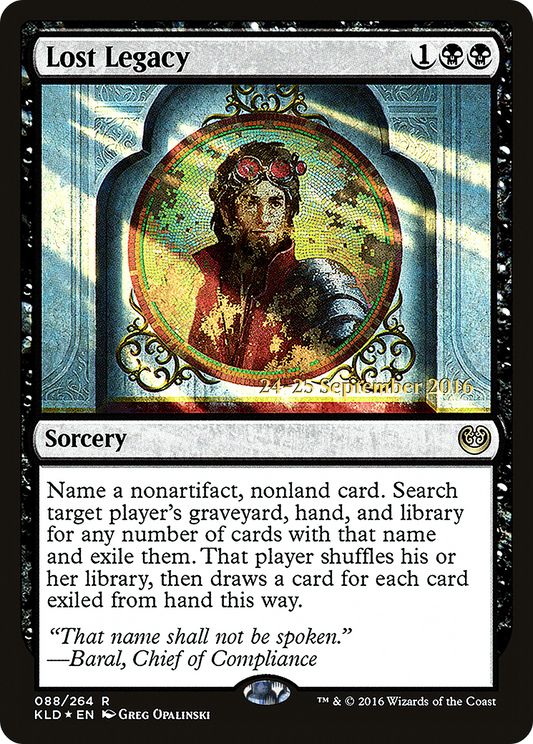 Lost Legacy (PKLD-88S) - Kaladesh Promos Foil - Premium MTG Single from Wizards of the Coast - Just $0.14! Shop now at Game Crave Tournament Store