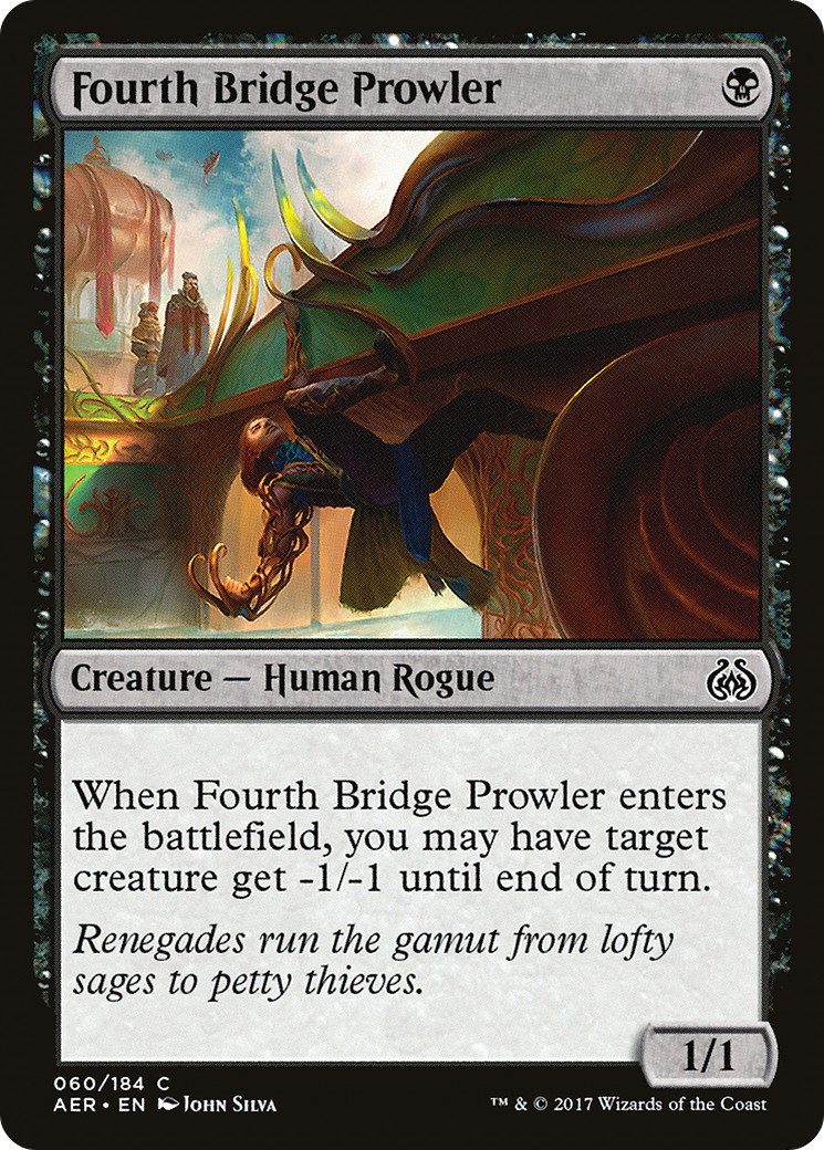 Fourth Bridge Prowler (AER-060) - Aether Revolt - Premium MTG Single from Wizards of the Coast - Just $0.08! Shop now at Game Crave Tournament Store