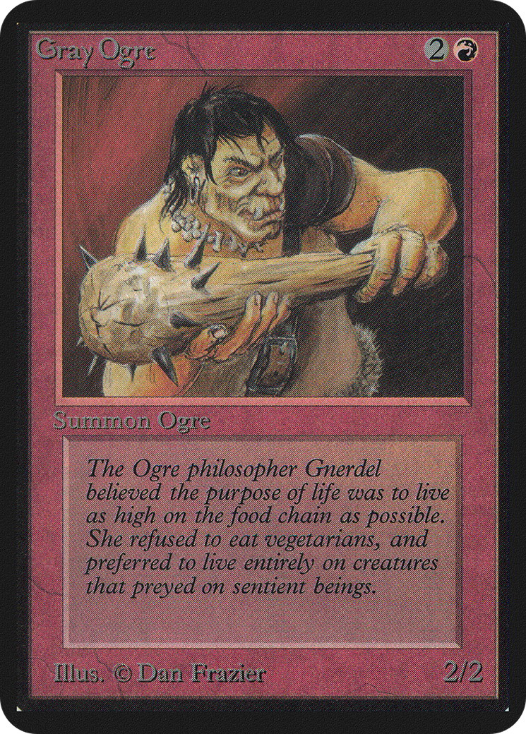 Gray Ogre (LEA-156) - Limited Edition Alpha - Premium MTG Single from Wizards of the Coast - Just $6.59! Shop now at Game Crave Tournament Store