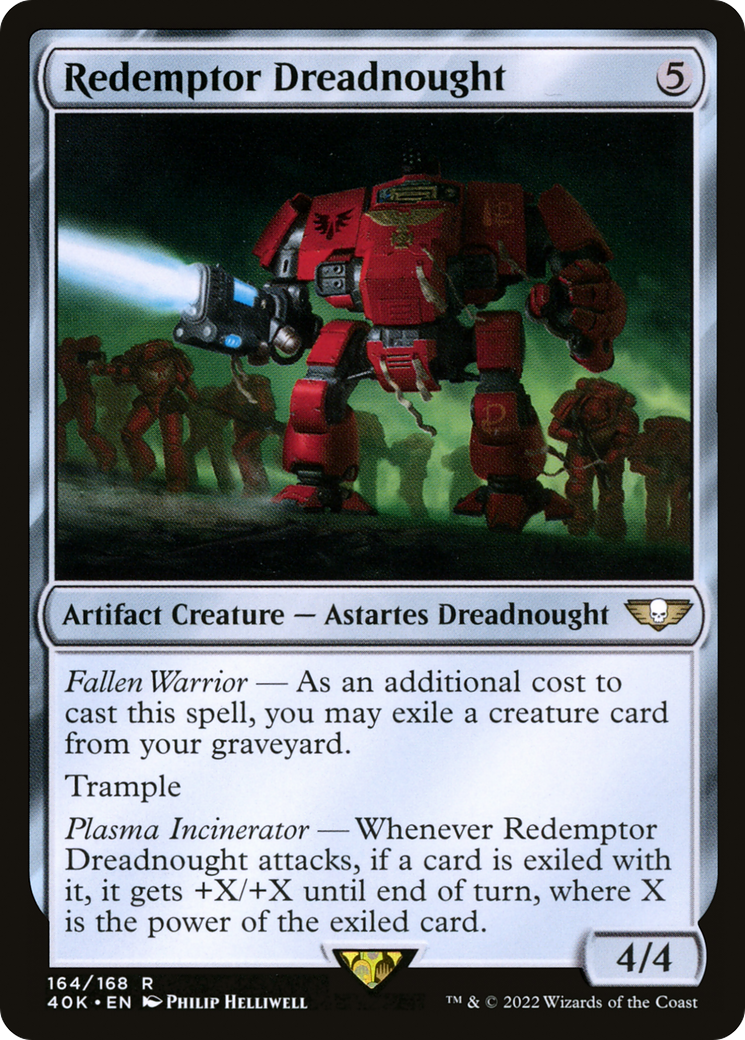 Redemptor Dreadnought (40K-164) - Warhammer 40,000 Commander - Premium MTG Single from Wizards of the Coast - Just $0.25! Shop now at Game Crave Tournament Store