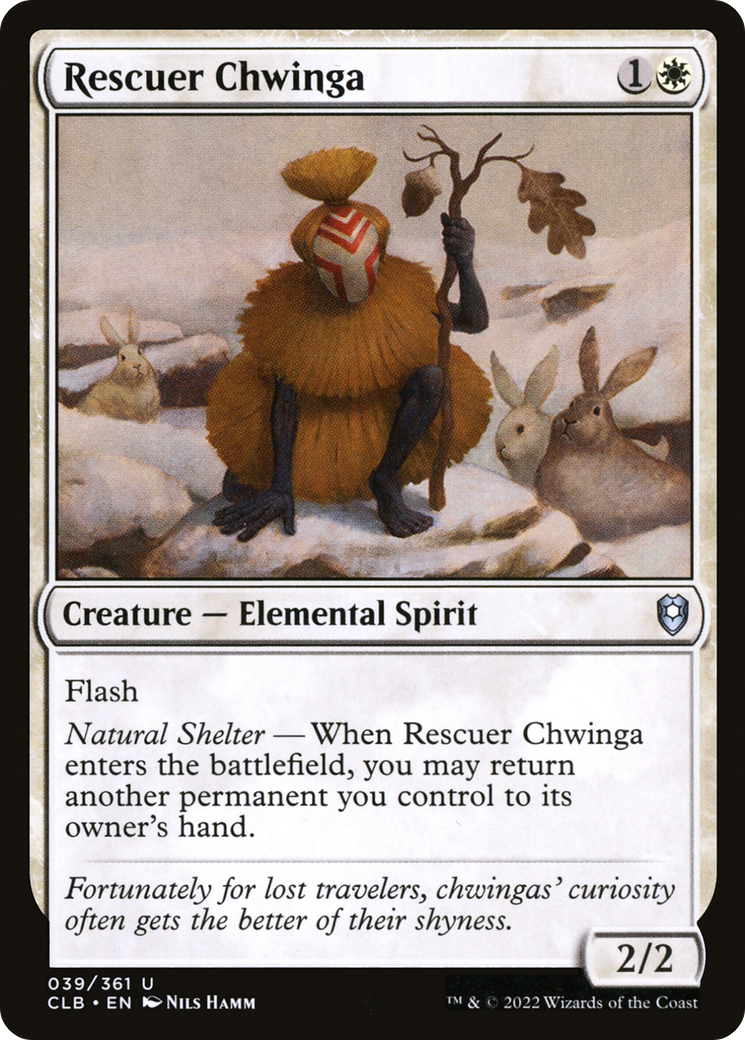 Rescuer Chwinga (CLB-039) - Commander Legends: Battle for Baldur's Gate Foil - Premium MTG Single from Wizards of the Coast - Just $0.08! Shop now at Game Crave Tournament Store