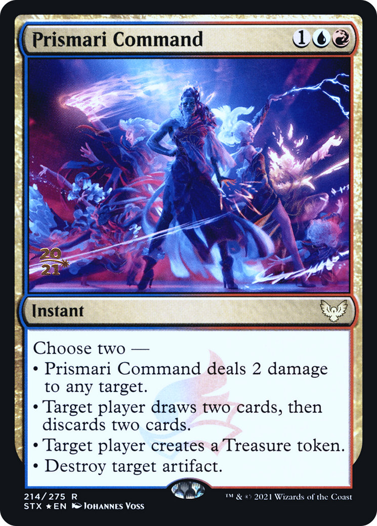 Prismari Command (PSTX-214S) - Strixhaven: School of Mages Promos Foil - Premium MTG Single from Wizards of the Coast - Just $0.84! Shop now at Game Crave Tournament Store