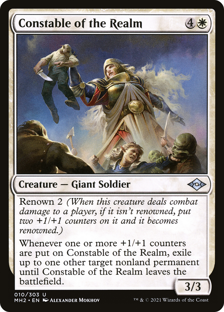 Constable of the Realm (MH2-010) - Modern Horizons 2 - Premium MTG Single from Wizards of the Coast - Just $0.08! Shop now at Game Crave Tournament Store