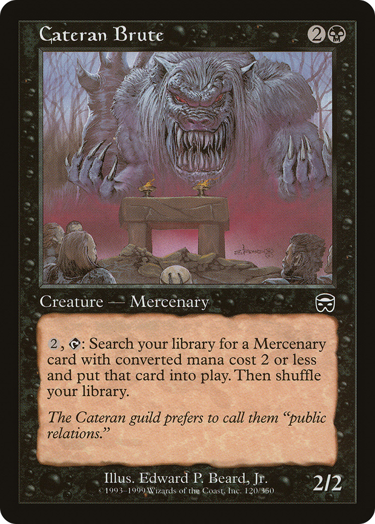 Cateran Brute (MMQ-120) - Mercadian Masques - Premium MTG Single from Wizards of the Coast - Just $0.08! Shop now at Game Crave Tournament Store