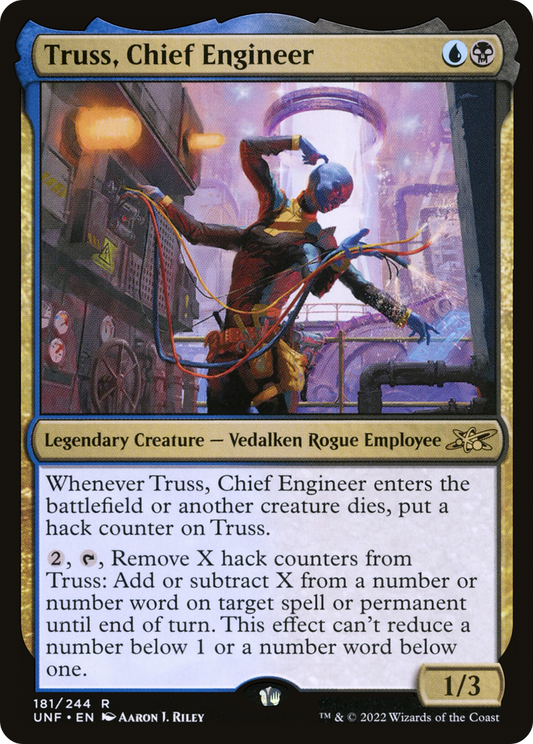 Truss, Chief Engineer (UNF-181) - Unfinity - Premium MTG Single from Wizards of the Coast - Just $0.08! Shop now at Game Crave Tournament Store