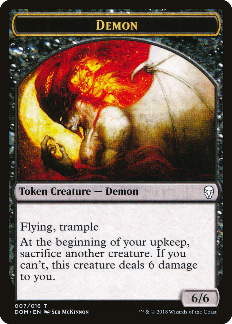 Demon (TDOM-007) - Dominaria Tokens - Premium MTG Single from Wizards of the Coast - Just $0.08! Shop now at Game Crave Tournament Store