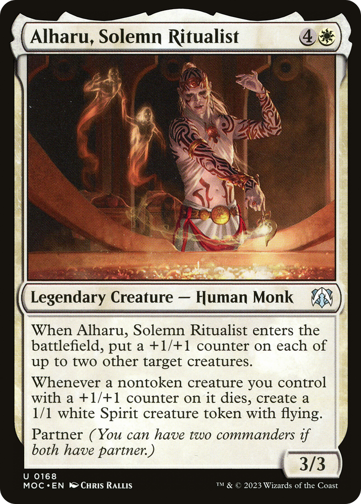 Alharu, Solemn Ritualist (MOC-168) - March of the Machine Commander - Premium MTG Single from Wizards of the Coast - Just $0.08! Shop now at Game Crave Tournament Store