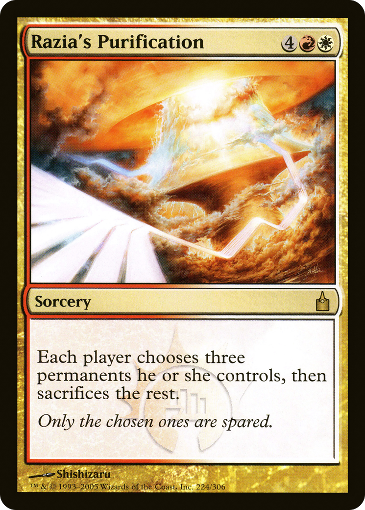 Razia's Purification (RAV-224) - Ravnica: City of Guilds - Premium MTG Single from Wizards of the Coast - Just $0.10! Shop now at Game Crave Tournament Store