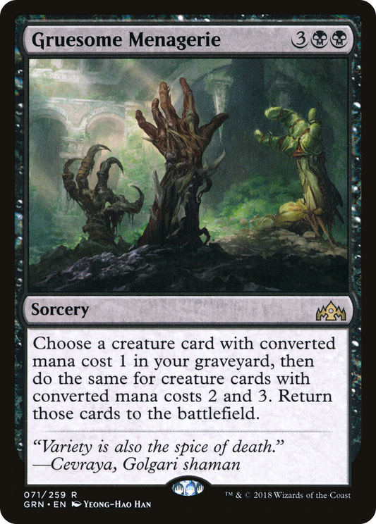 Gruesome Menagerie (GRN-071) - Guilds of Ravnica - Premium MTG Single from Wizards of the Coast - Just $0.08! Shop now at Game Crave Tournament Store
