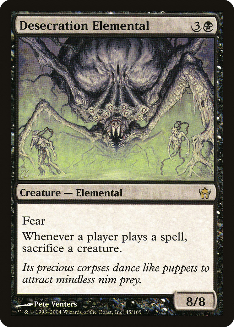 Desecration Elemental (5DN-045) - Fifth Dawn - Premium MTG Single from Wizards of the Coast - Just $1.35! Shop now at Game Crave Tournament Store