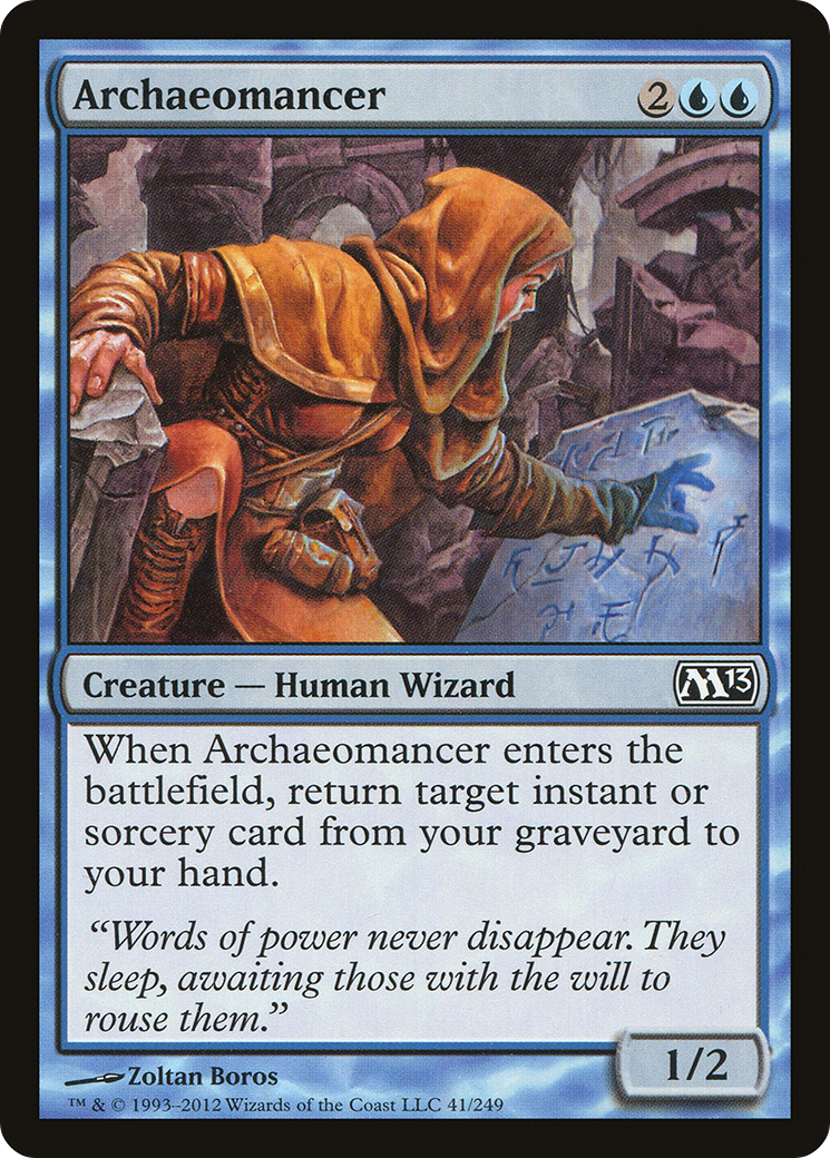Archaeomancer (M13-041) - Magic 2013 - Premium MTG Single from Wizards of the Coast - Just $0.08! Shop now at Game Crave Tournament Store