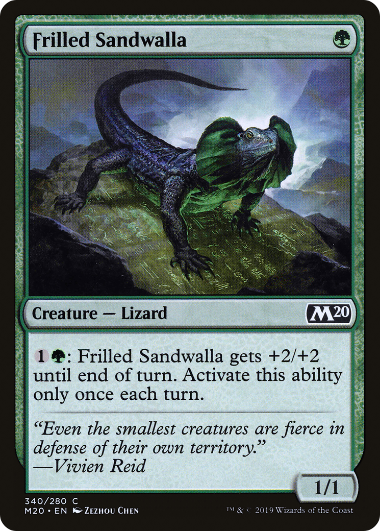 Frilled Sandwalla (M20-340) - Core Set 2020 - Premium MTG Single from Wizards of the Coast - Just $0.08! Shop now at Game Crave Tournament Store