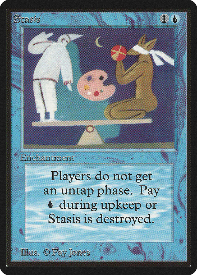 Stasis (LEB-081) - Limited Edition Beta - Premium MTG Single from Wizards of the Coast - Just $0! Shop now at Game Crave Tournament Store