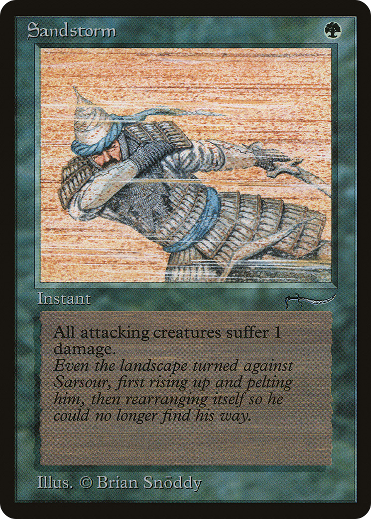 Sandstorm (ARN-053) - Arabian Nights - Premium MTG Single from Wizards of the Coast - Just $2.03! Shop now at Game Crave Tournament Store