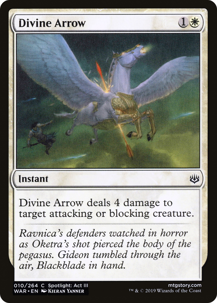 Divine Arrow (WAR-010) - War of the Spark Foil - Premium MTG Single from Wizards of the Coast - Just $0.25! Shop now at Game Crave Tournament Store