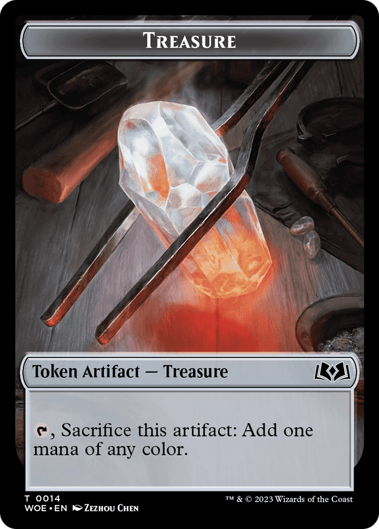Treasure (TWOE-014) - Wilds of Eldraine Tokens - Premium MTG Single from Wizards of the Coast - Just $0! Shop now at Game Crave Tournament Store