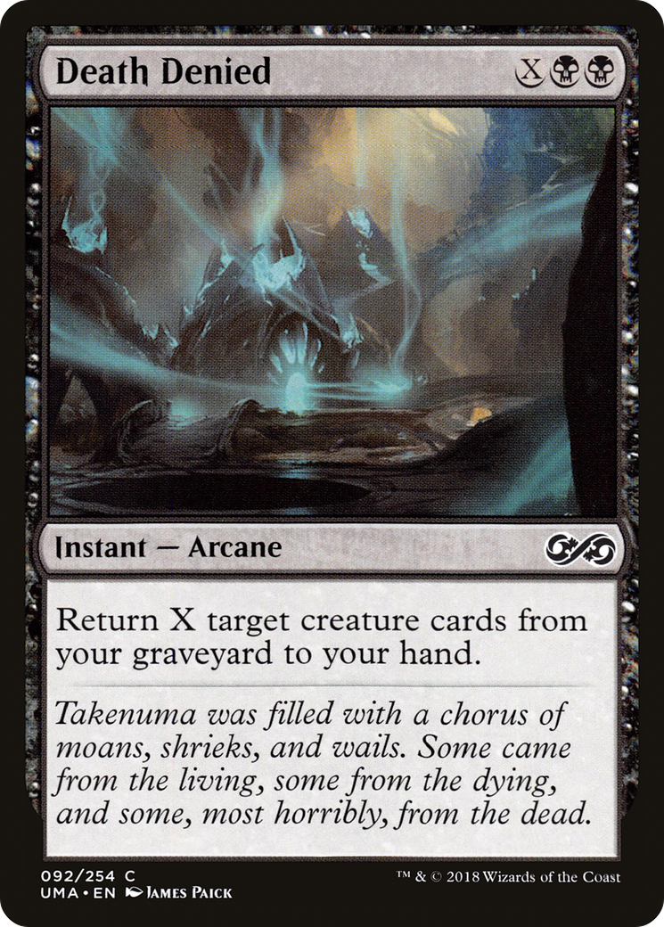 Death Denied (UMA-092) - Ultimate Masters - Premium MTG Single from Wizards of the Coast - Just $0.25! Shop now at Game Crave Tournament Store