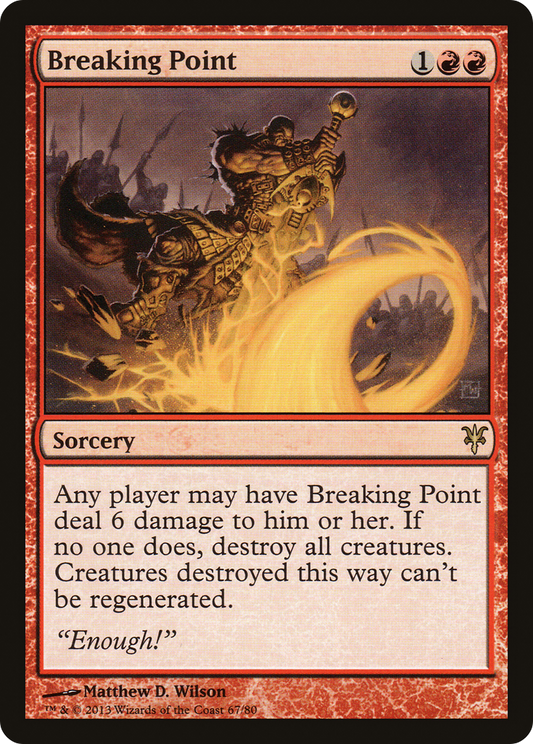 Breaking Point (DDK-067) - Duel Decks: Sorin vs. Tibalt - Premium MTG Single from Wizards of the Coast - Just $0.25! Shop now at Game Crave Tournament Store